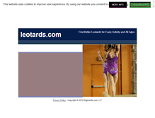 Tablet Screenshot of leotards.com